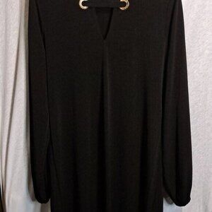 Michael Kors WOMENS Black Sheath Dress - Size 14